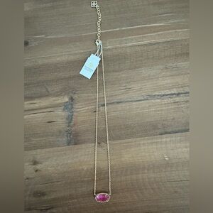 Kendra Scott Elisa Gold Pendant Necklace in Azalea Illusion